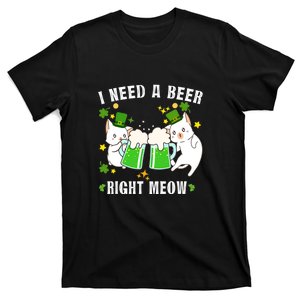 Right Meow Irish Cat St. Patrick's Day T-Shirt