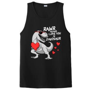 Rawr Means I Love You In Dinosaur Tgreat Giftrex Valentines Day Gift PosiCharge Competitor Tank