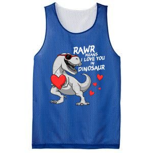 Rawr Means I Love You In Dinosaur Tgreat Giftrex Valentines Day Gift Mesh Reversible Basketball Jersey Tank