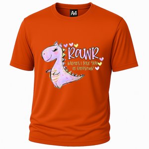 Rawr Means I Love You In Dinosaur Trex Valentines Day Cute Gift Cooling Performance Crew T-Shirt