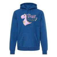 Rawr Means I Love You In Dinosaur Trex Valentines Day Cute Gift Premium Hoodie