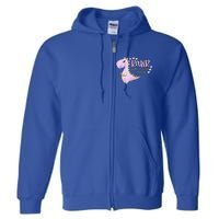 Rawr Means I Love You In Dinosaur Trex Valentines Day Cute Gift Full Zip Hoodie