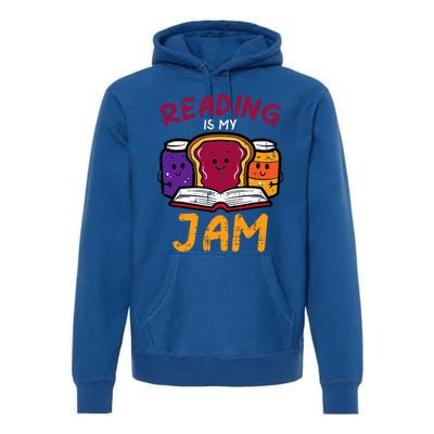 Reading My Jam Read Reading Book Librarian Premium Hoodie