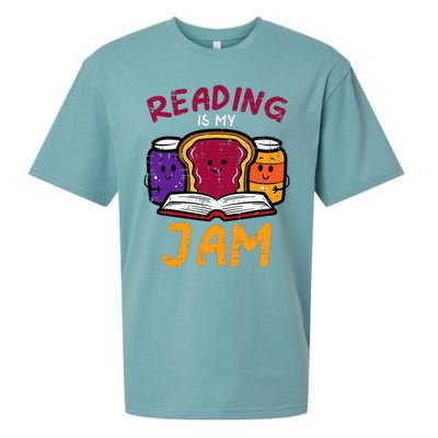 Reading My Jam Read Reading Book Librarian Sueded Cloud Jersey T-Shirt