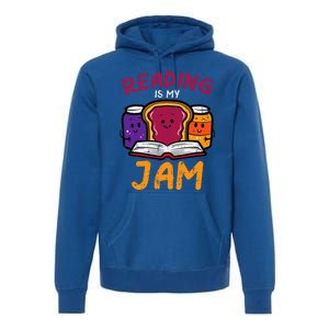 Reading My Jam Read Reading Book Librarian Premium Hoodie