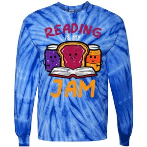 Reading My Jam Read Reading Book Librarian Tie-Dye Long Sleeve Shirt