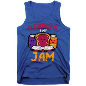 Reading My Jam Read Reading Book Librarian Tank Top