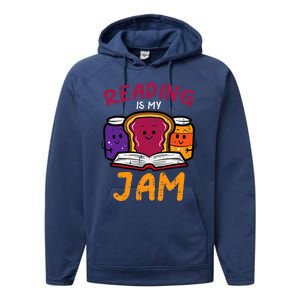 Reading My Jam Read Reading Book Librarian Performance Fleece Hoodie