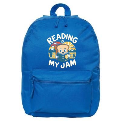 Reading My Jam Read Reading Book Librarian Cool Gift 16 in Basic Backpack