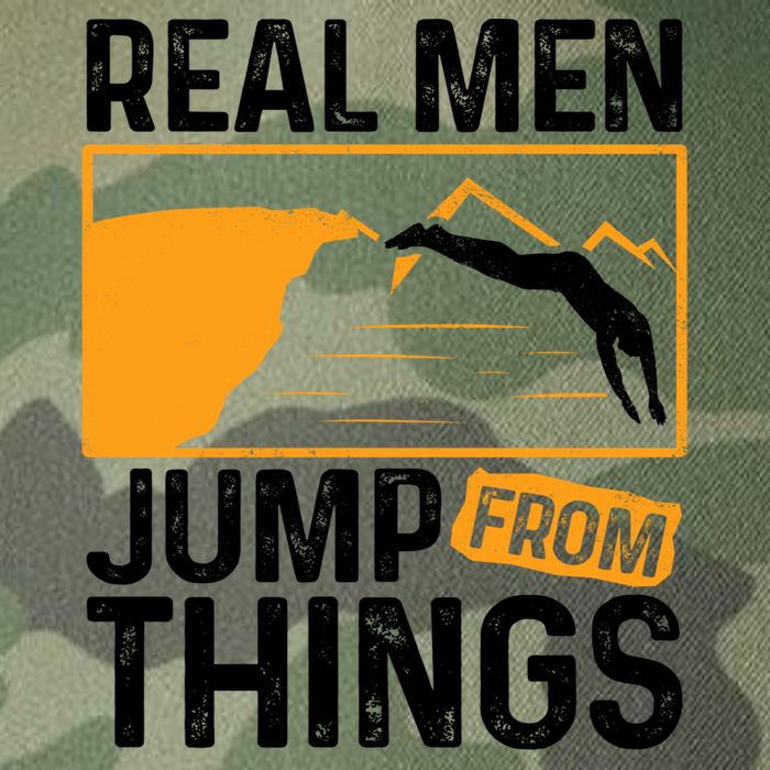 Real Men Jump From Things Tombstoning Cliff Diver Jumping Legacy Tie Dye Trucker Hat