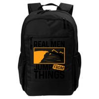 Real Men Jump From Things Tombstoning Cliff Diver Jumping Backpack