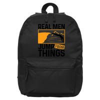 Real Men Jump From Things Tombstoning Cliff Diver Jumping 16 in Basic Backpack