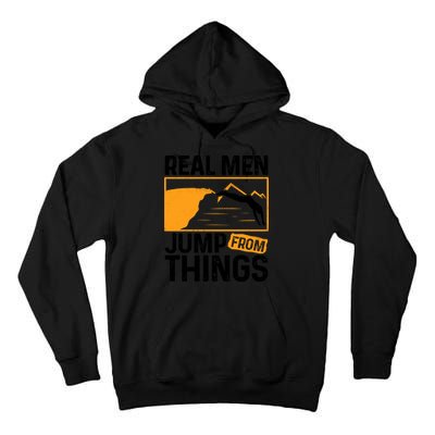 Real Men Jump From Things Tombstoning Cliff Diver Jumping Tall Hoodie
