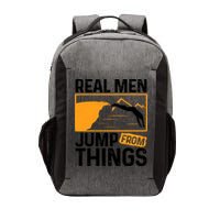 Real Men Jump From Things Tombstoning Cliff Diver Jumping Vector Backpack