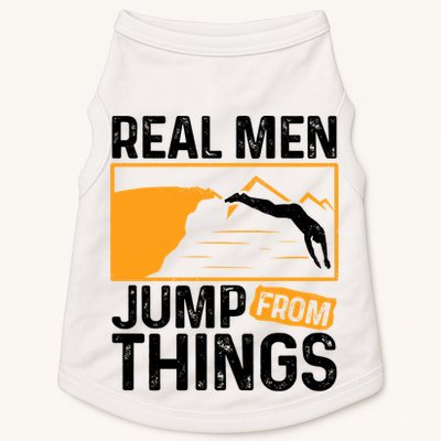 Real Men Jump From Things Tombstoning Cliff Diver Jumping Doggie Tank