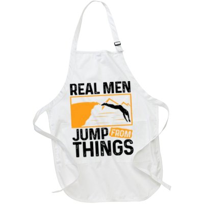 Real Men Jump From Things Tombstoning Cliff Diver Jumping Apron
