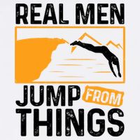 Real Men Jump From Things Tombstoning Cliff Diver Jumping Apron