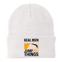 Real Men Jump From Things Tombstoning Cliff Diver Jumping Beanie