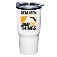 Real Men Jump From Things Tombstoning Cliff Diver Jumping Tumbler