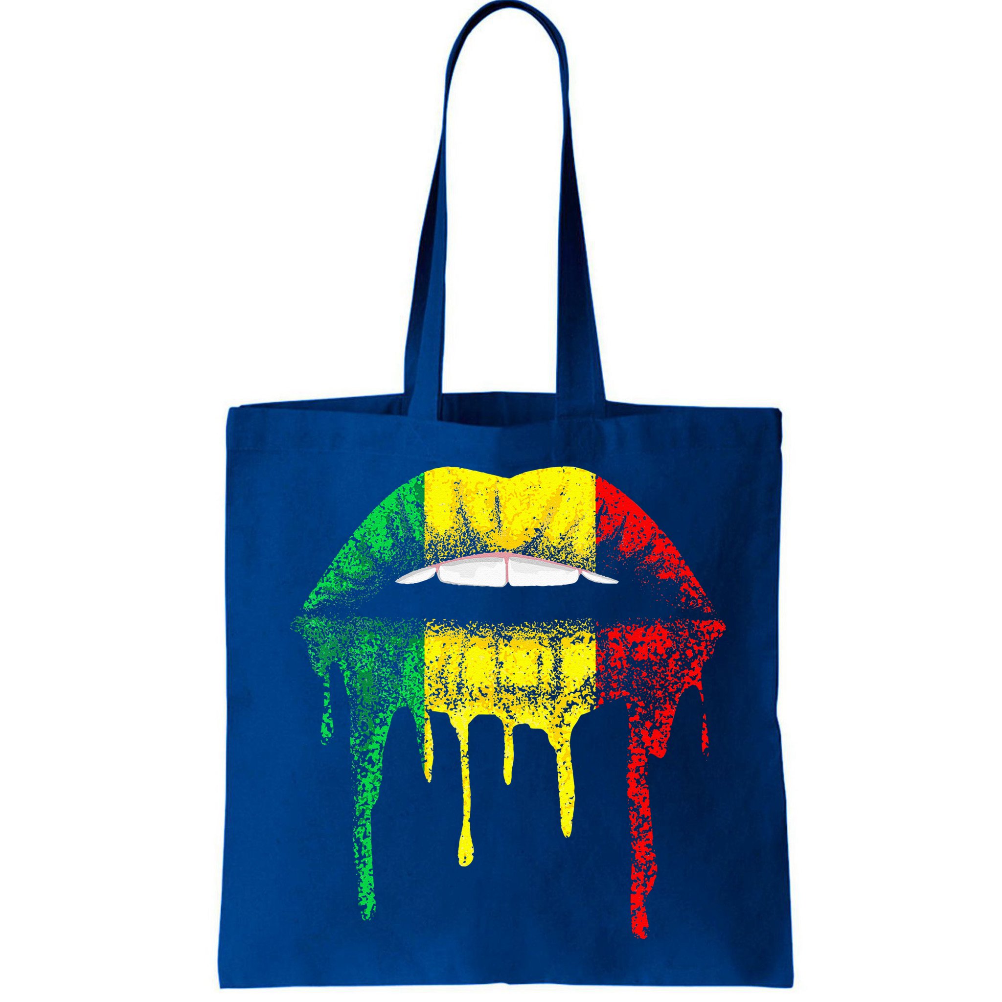 Reggae Music Jamaica Kissing Lips Flag Rastafari Rasta Bag
