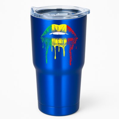 Reggae Music Jamaica Kissing Lips Flag Rastafari Rasta Tumbler