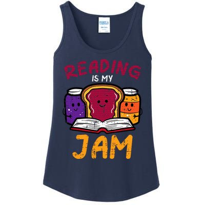 Reading My Jam Read Reading Book Librarian Ladies Essential Tank