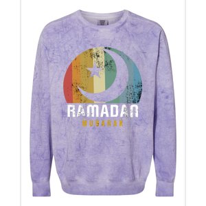 Ramadan Mubarak Kareem Muslims Holy Fasting Month Cool Gift Colorblast Crewneck Sweatshirt