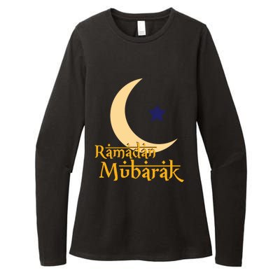 Ramadan Mubarak Kareem Eid Mubarak Islam Cute Gift Womens CVC Long Sleeve Shirt