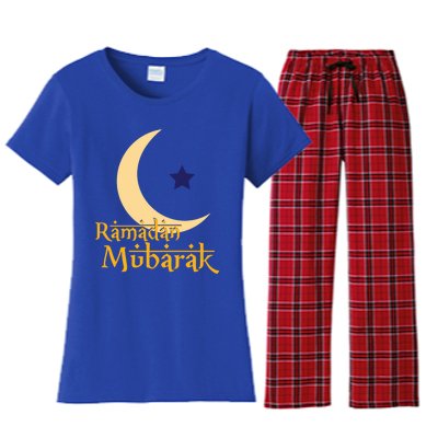 Ramadan Mubarak Kareem Eid Mubarak Islam Cute Gift Women's Flannel Pajama Set