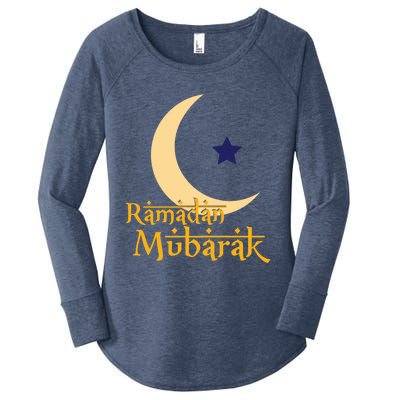 Ramadan Mubarak Kareem Eid Mubarak Islam Cute Gift Women's Perfect Tri Tunic Long Sleeve Shirt