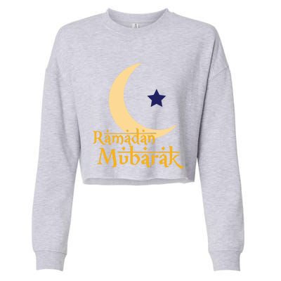 Ramadan Mubarak Kareem Eid Mubarak Islam Cute Gift Cropped Pullover Crew