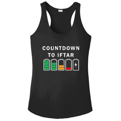 Ramadan Mubarak Kareem, Count Down To Iftar Funny Gift Ladies PosiCharge Competitor Racerback Tank