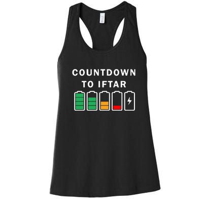 Ramadan Mubarak Kareem, Count Down To Iftar Funny Gift Women's Racerback Tank