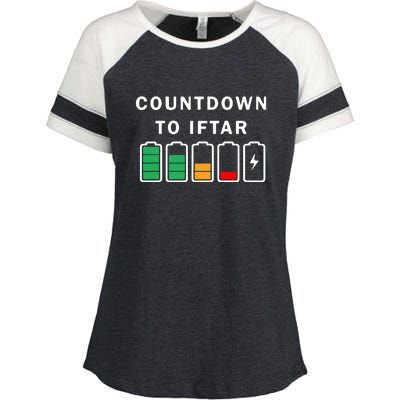 Ramadan Mubarak Kareem, Count Down To Iftar Funny Gift Enza Ladies Jersey Colorblock Tee