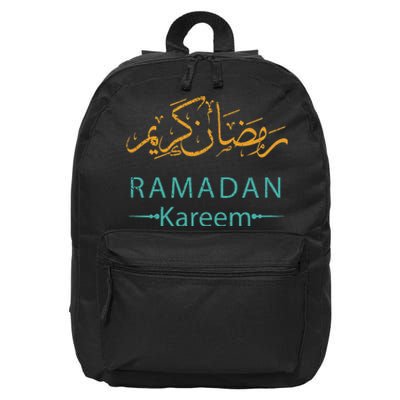 Ramadan Mubarak Kareem, Muslims Holy Fasting Month 16 in Basic Backpack