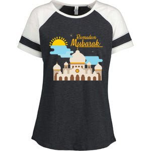 Ramadan Mubarak Kareem Eid Mubarak Islam Gift Enza Ladies Jersey Colorblock Tee