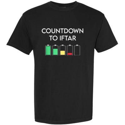 Ramadan Mubarak Kareem, Count Down To Iftar Funny Say Garment-Dyed Heavyweight T-Shirt