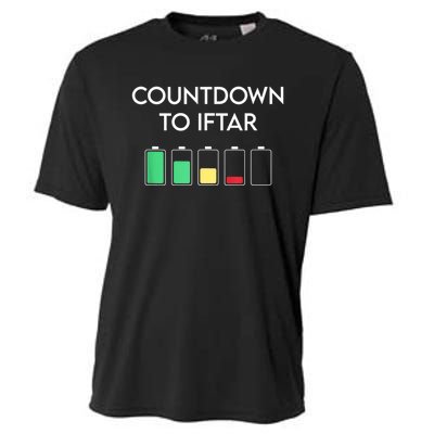 Ramadan Mubarak Kareem, Count Down To Iftar Funny Say Cooling Performance Crew T-Shirt