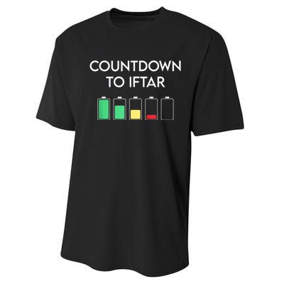 Ramadan Mubarak Kareem, Count Down To Iftar Funny Say Performance Sprint T-Shirt