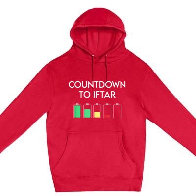 Ramadan Mubarak Kareem, Count Down To Iftar Funny Say Premium Pullover Hoodie