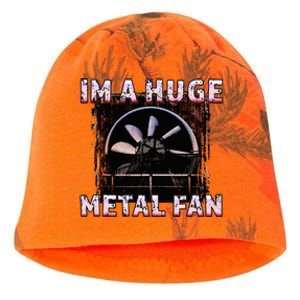 Rock Music Lover Funny Im A Huge Heavy Metal Fan Joke Pun Kati - Camo Knit Beanie