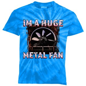 Rock Music Lover Funny Im A Huge Heavy Metal Fan Joke Pun Kids Tie-Dye T-Shirt