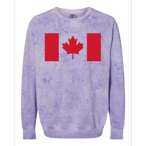 Red Maple Leaf Canada Day Colorblast Crewneck Sweatshirt