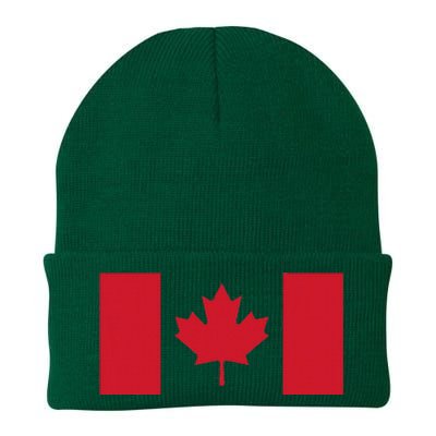 Red Maple Leaf Canada Day Knit Cap Winter Beanie