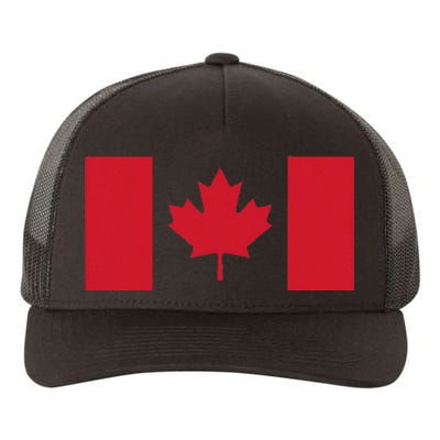 Red Maple Leaf Canada Day Yupoong Adult 5-Panel Trucker Hat