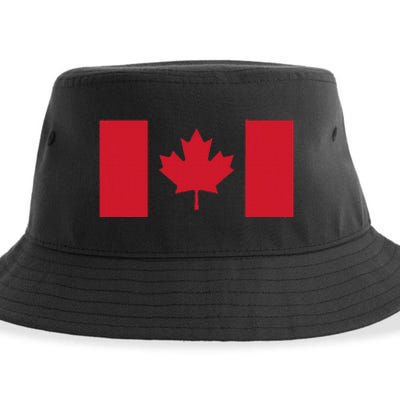 Red Maple Leaf Canada Day Sustainable Bucket Hat