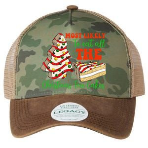 Retro Most Likely To Eat All The Christmas Tree Cakes Debbie Legacy Tie Dye Trucker Hat