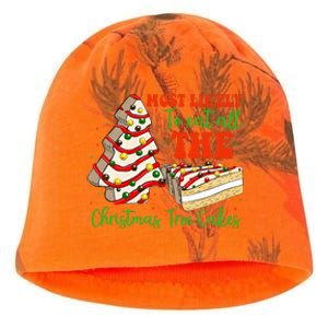 Retro Most Likely To Eat All The Christmas Tree Cakes Debbie Kati - Camo Knit Beanie