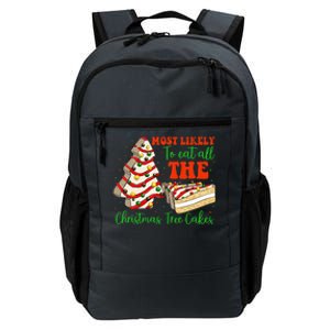 Retro Most Likely To Eat All The Christmas Tree Cakes Debbie Daily Commute Backpack