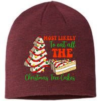 Retro Most Likely To Eat All The Christmas Tree Cakes Debbie Sustainable Beanie